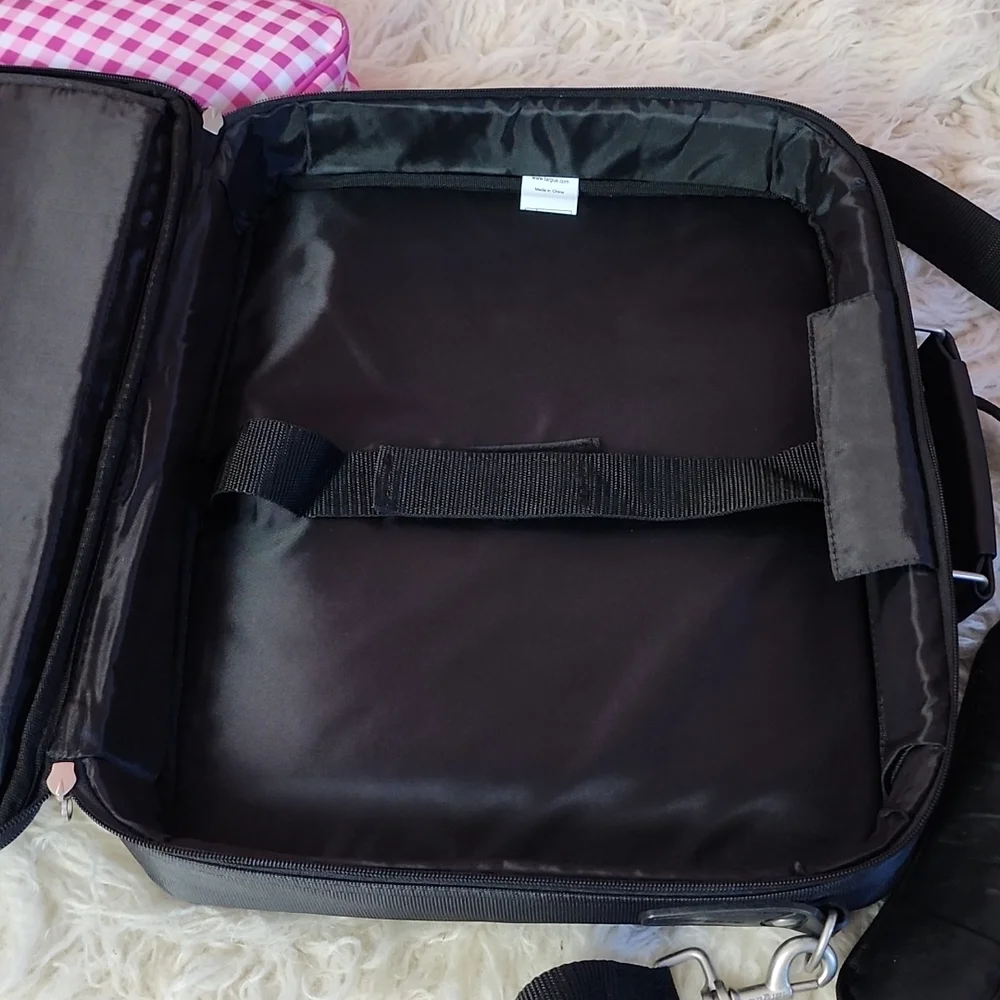 Targus Notepac Messenger Bag Clamshell Laptop Organizer + FREE Solo Checkfast